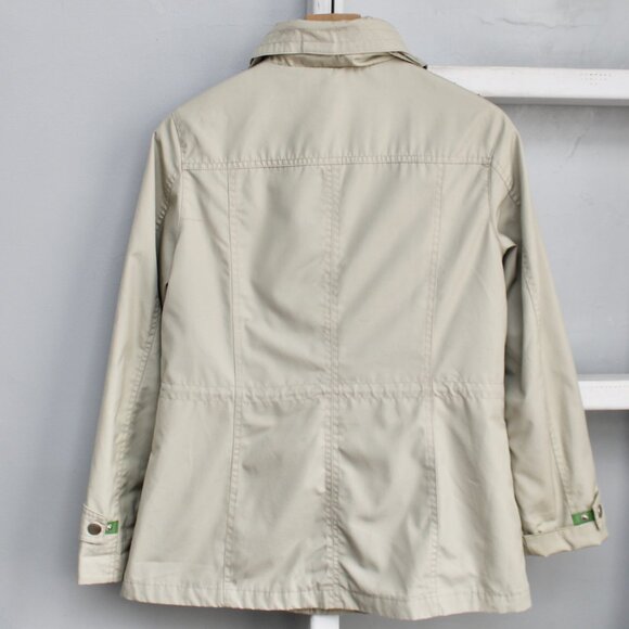 Classic Elements VTG Y2K Tan Khaki Utility Weather Resistant Jackets Size Small - Picture 2 of 11